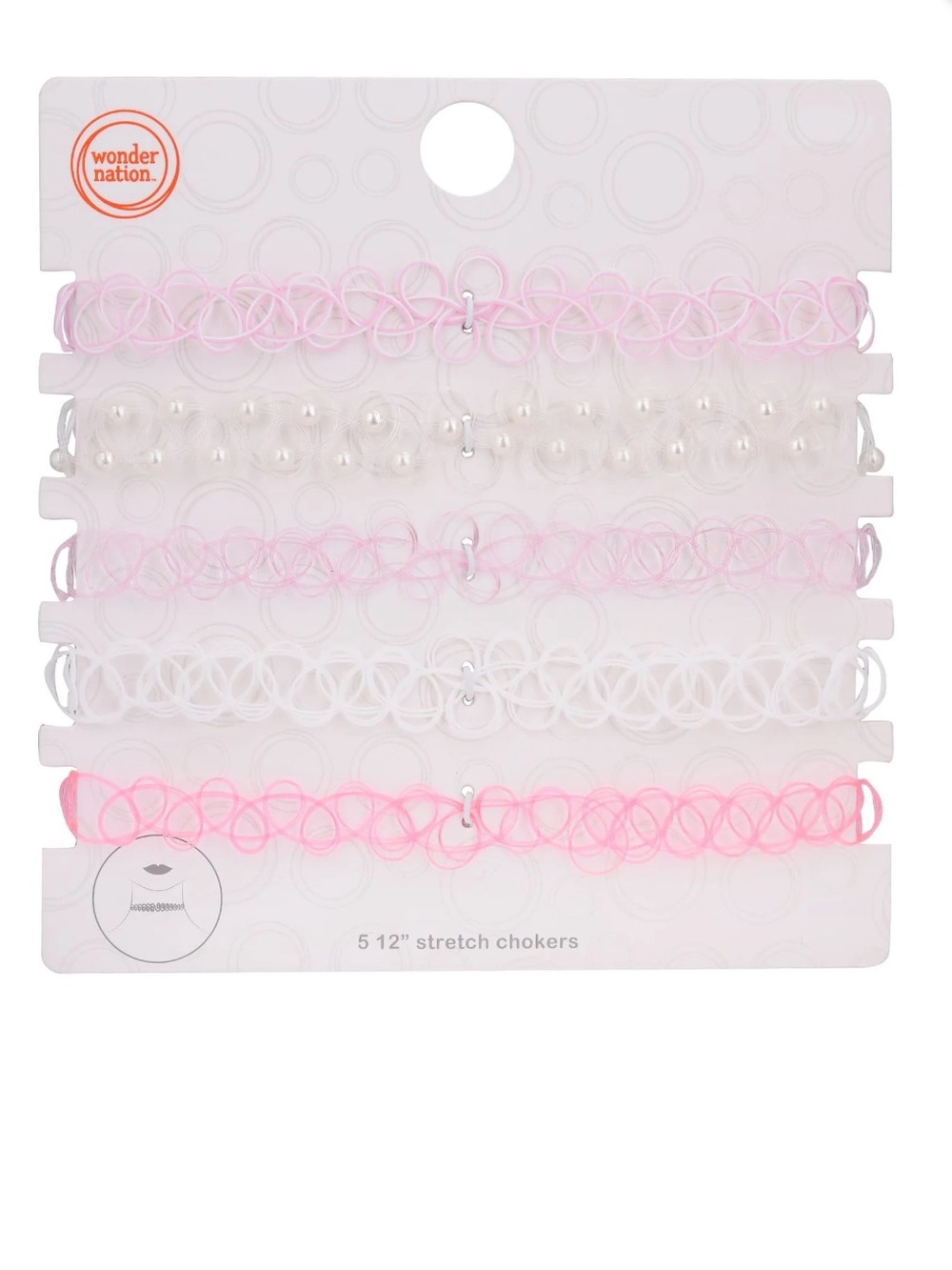 5pc Stretch Choker Set, 12".